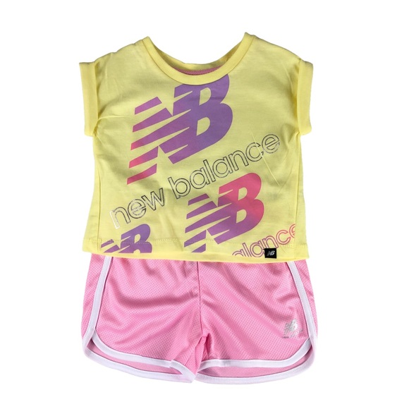 NEW BALANCE Lemon Haze Toddler Girls 2 Piece Graphic Set - Picture 5 of 5
